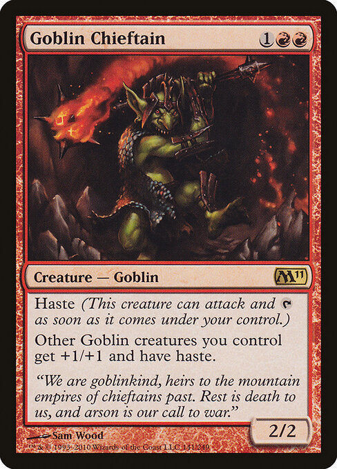 Goblin Chieftain (M11) 141 - Near Mint