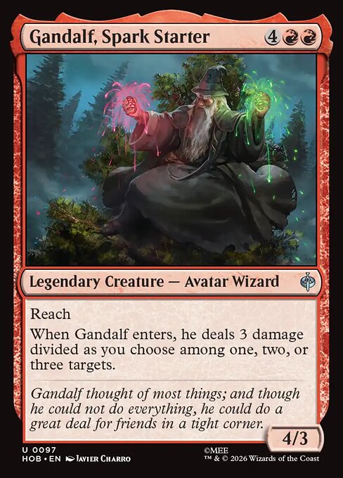 Gandalf, Spark Starter Foil (HOB) #97