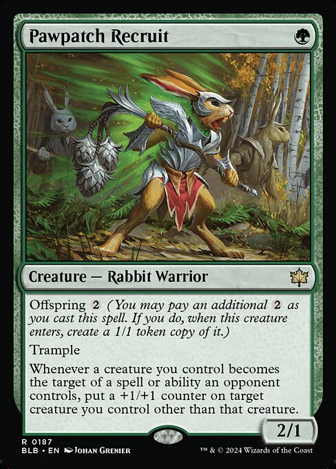 Pawpatch Recruit (BLB) 187 - Near Mint