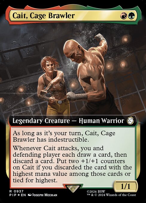 Cait, Cage Brawler (PIP) 937 - Foil - Near Mint