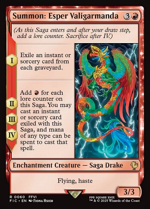 Summon: Esper Valigarmanda (FIC) 60 - Near Mint