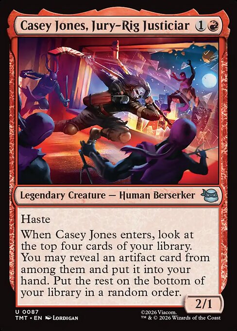 Casey Jones, Jury-Rig Justiciar Foil (TMT) #87