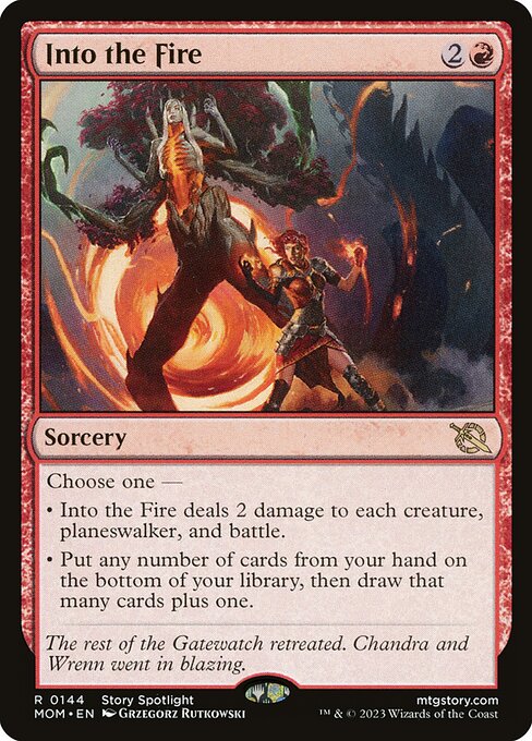 Into the Fire (MOM) 144 - Foil - Near Mint