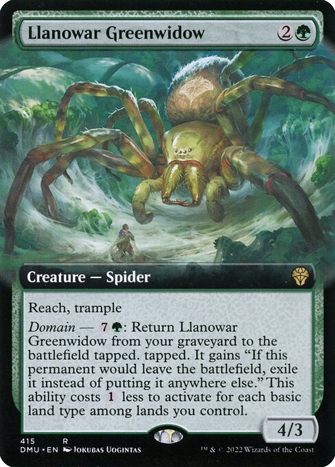 Llanowar Greenwidow Foil (DMU) #415