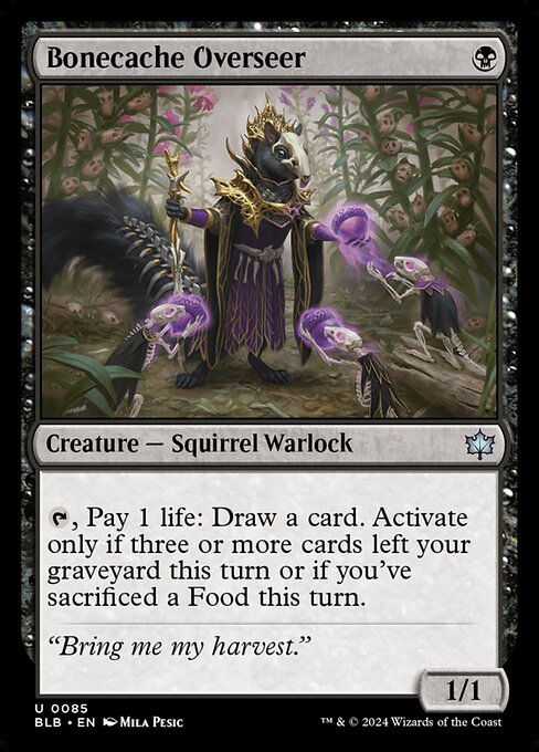 Bonecache Overseer (BLB) 85 - Foil - Near Mint
