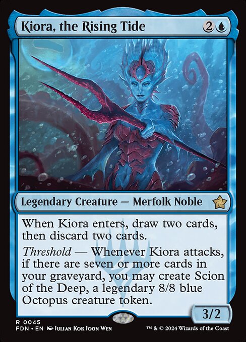 Kiora, the Rising Tide (FDN) 45 - Near Mint