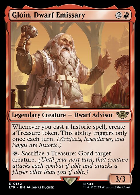 Glóin, Dwarf Emissary (LTR) 132 - Near Mint