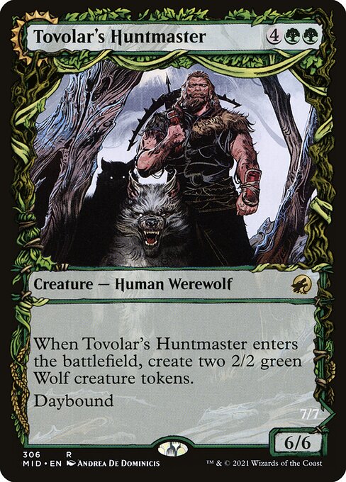 Tovolar's Huntmaster // Tovolar's Packleader Foil (MID) #306