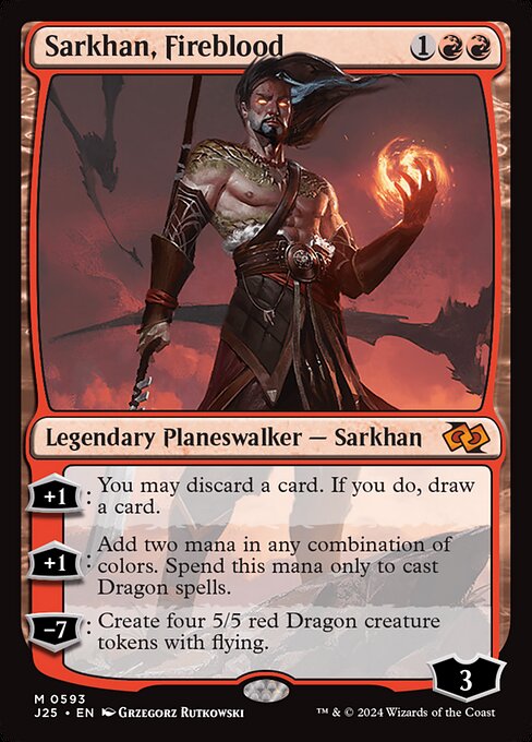 Sarkhan, Fireblood (J25) 593 - Near Mint
