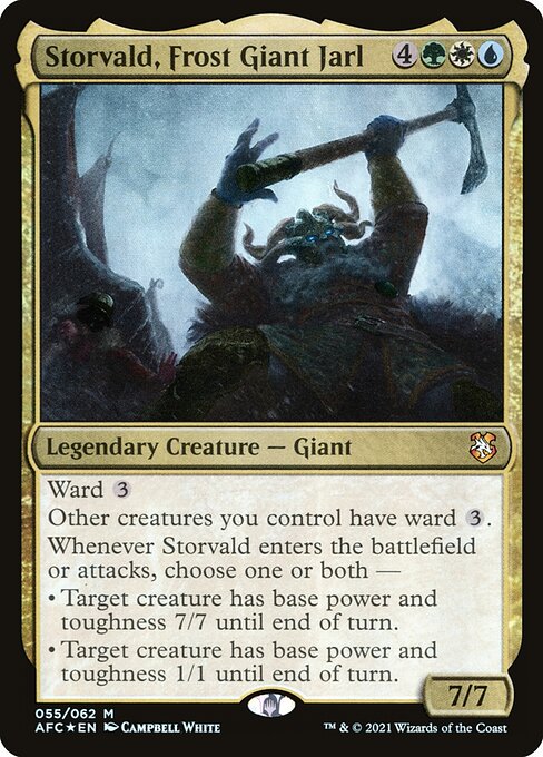 Storvald, Frost Giant Jarl Foil (AFC) #55
