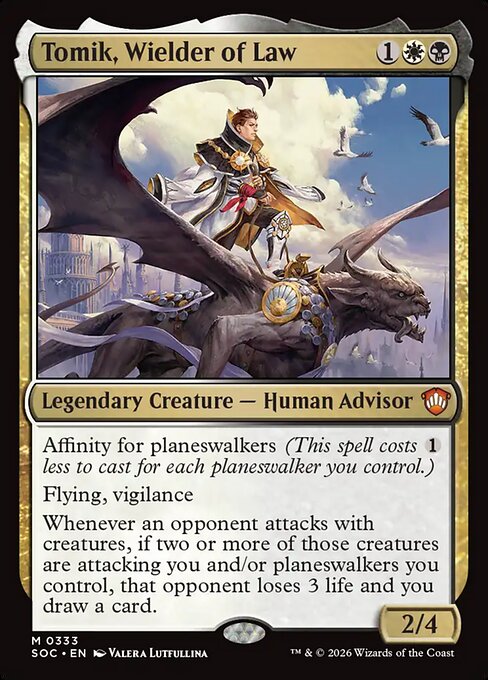 Tomik, Wielder of Law (SOC) 333 - Near Mint