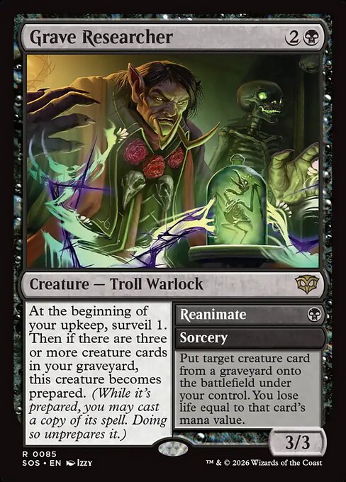 Grave Researcher // Reanimate (SOS) 85 - Near Mint
