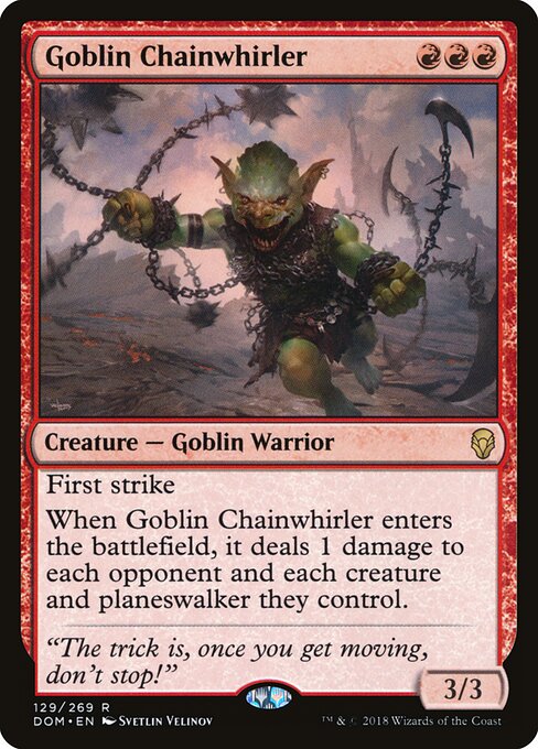 Goblin Chainwhirler (DOM) 129 - Near Mint