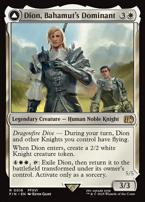 Dion, Bahamut's Dominant // Bahamut, Warden of Light (FIN) 16 - Near Mint