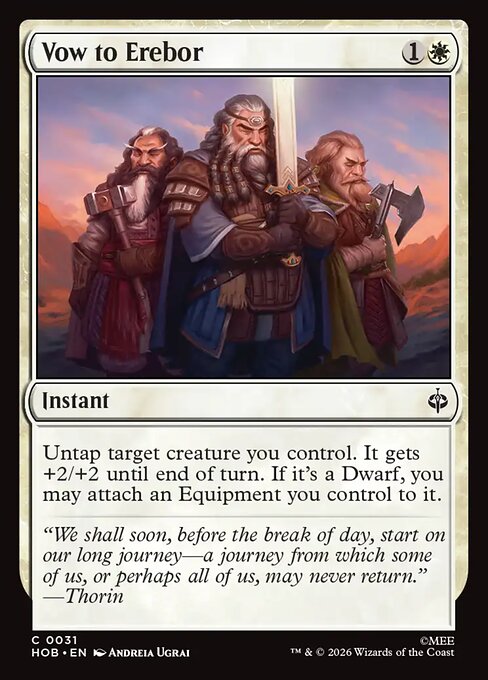 Vow to Erebor (HOB) 31 - Foil - Near Mint