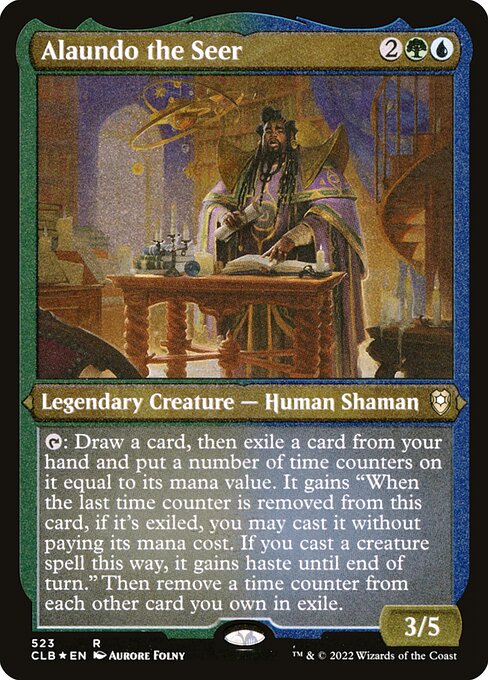 Alaundo the Seer Etched Foil (CLB) #523