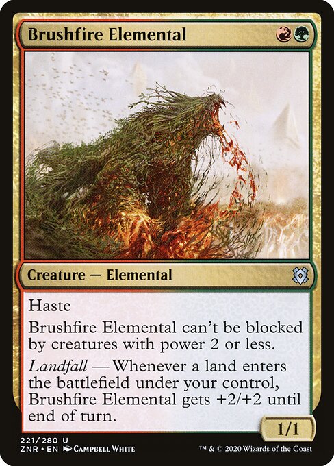 Brushfire Elemental (ZNR) 221 - Near Mint