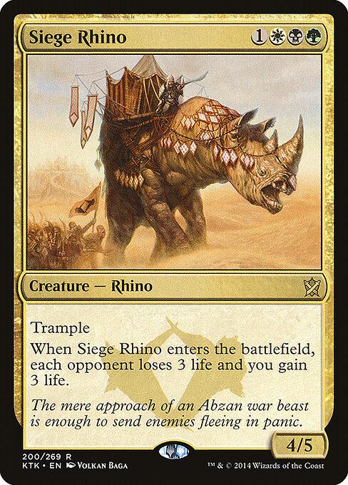 Siege Rhino (KTK) 200 - Near Mint