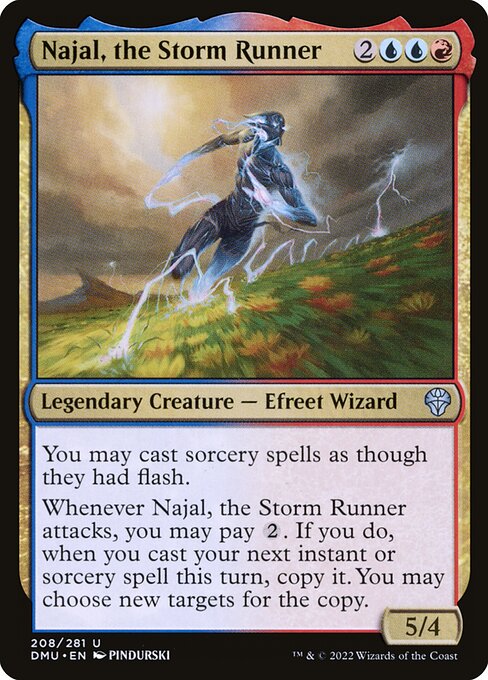 Najal, the Storm Runner Foil (DMU) #208
