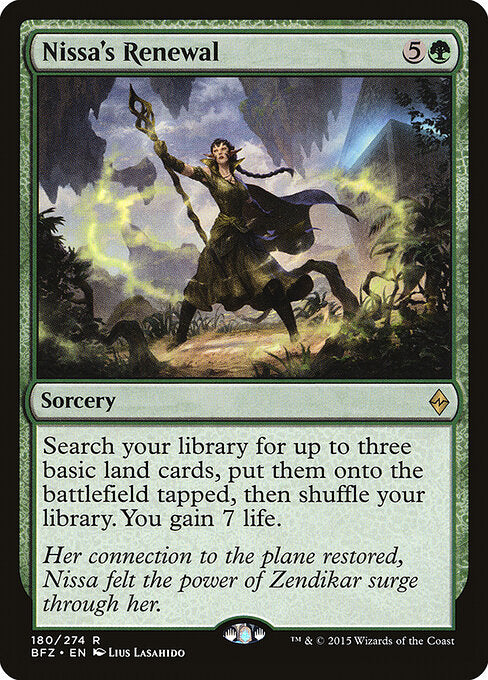 Nissa's Renewal (BFZ) 180 - Near Mint