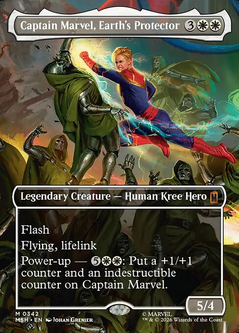 Captain Marvel, Earth's Protector Foil (MSH) #342