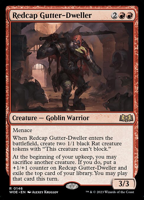 Redcap Gutter-Dweller Foil (WOE) #146