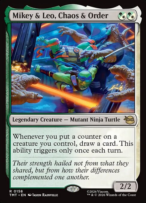 Mikey & Leo, Chaos & Order (TMT) 158 - Near Mint