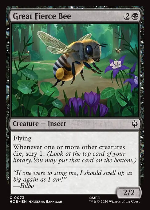 Great Fierce Bee (HOB) 73 - Foil - Near Mint