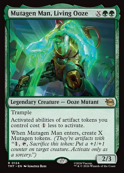Mutagen Man, Living Ooze (TMT) 124 - Foil - Near Mint