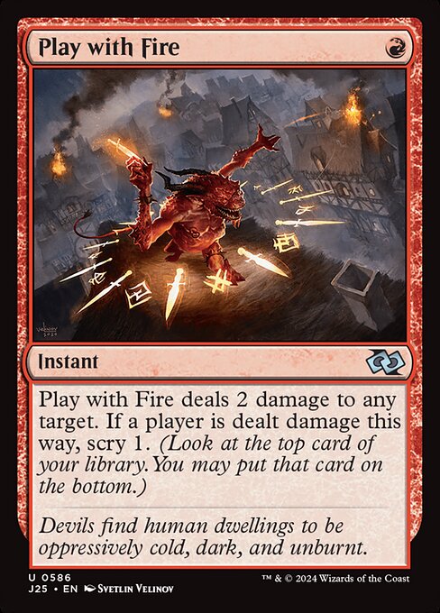 Play with Fire (J25) 586 - Near Mint