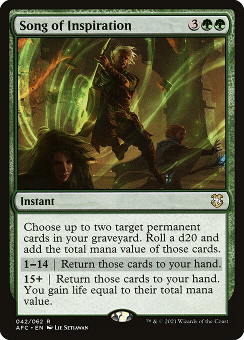 Song of Inspiration (AFC) 42 - Near Mint