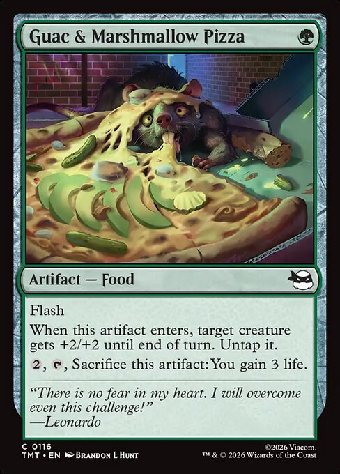 Guac & Marshmallow Pizza (TMT) 116 - Foil - Near Mint