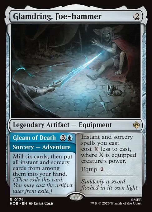 Glamdring, Foe-hammer // Gleam of Death Foil (HOB) #174