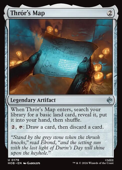 Thrór's Map Foil (HOB) #179