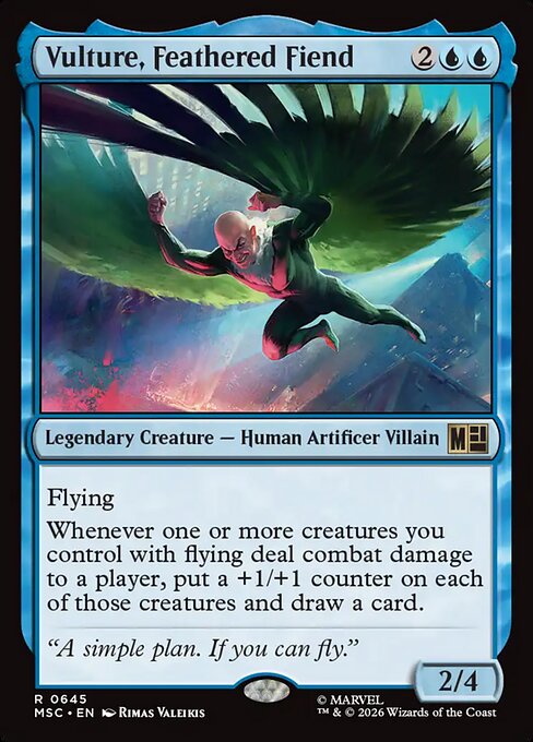 Vulture, Feathered Fiend (MSC) 645 - Foil - Near Mint