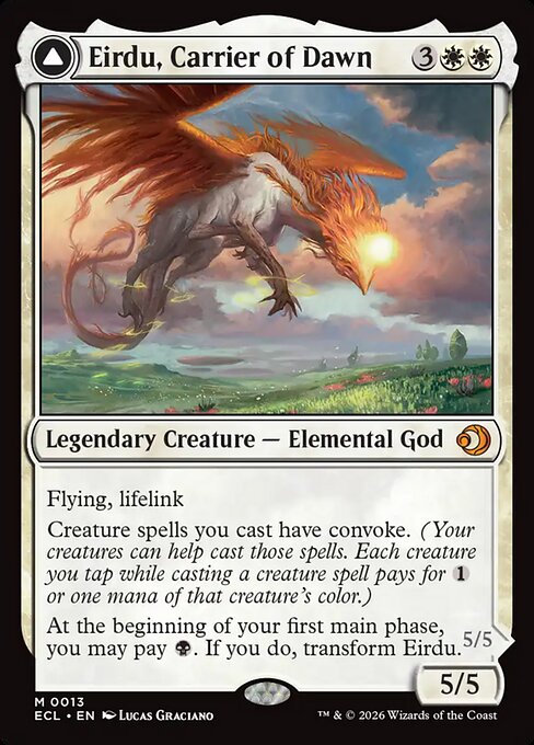 Eirdu, Carrier of Dawn // Isilu, Carrier of Twilight (ECL) 13 - Near Mint