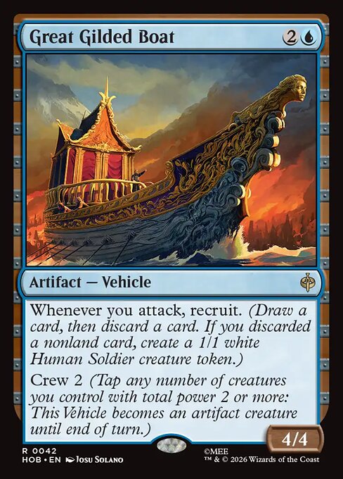 Great Gilded Boat Foil (HOB) #42