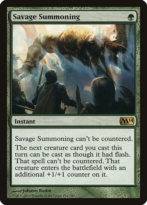 Savage Summoning (M14) 194 - Near Mint