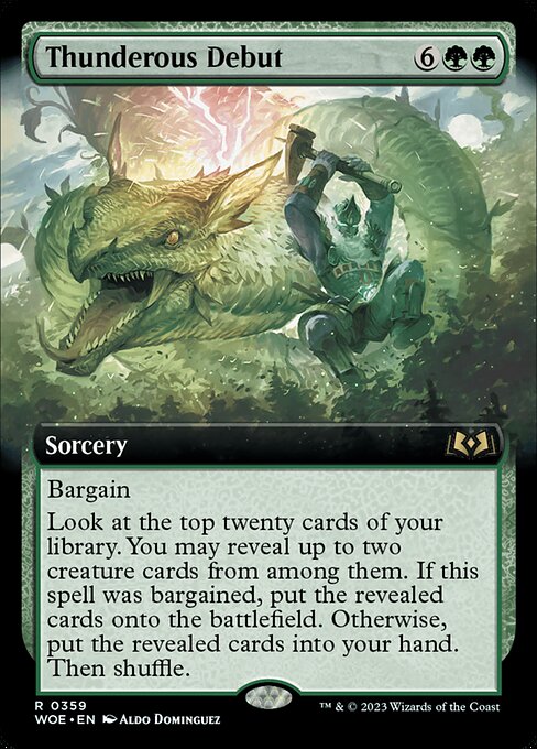 Thunderous Debut Foil (WOE) #359