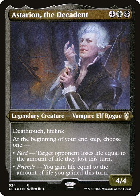 Astarion, the Decadent (CLB) 524 - Etched Foil - Near Mint