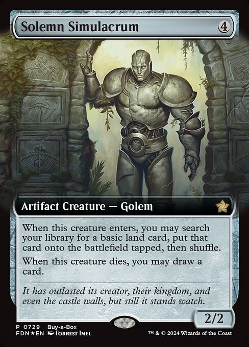 Solemn Simulacrum (FDN) 729 - Foil - Near Mint