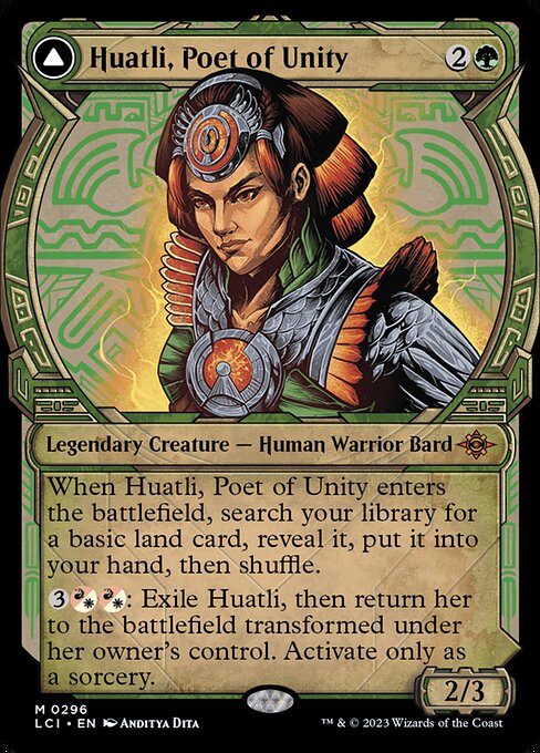 Huatli, Poet of Unity // Roar of the Fifth People (LCI) 296 - Near Mint