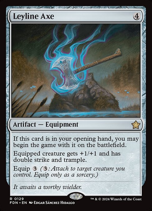 Leyline Axe Foil (FDN) #129