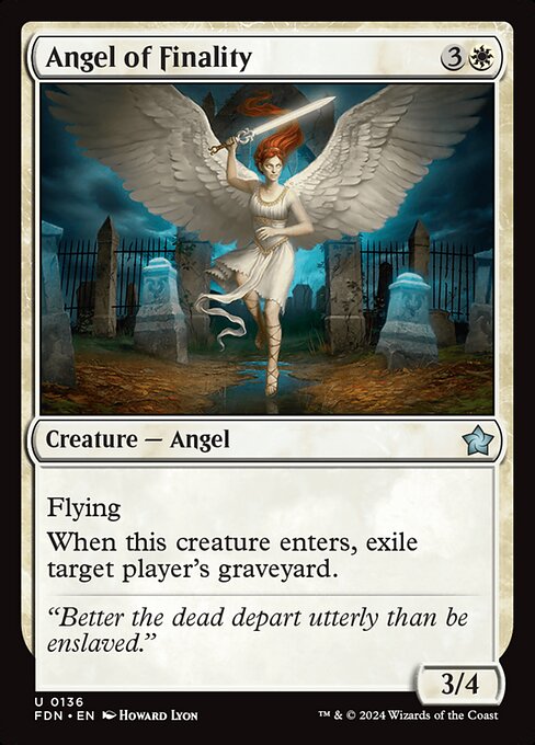 Angel of Finality Foil (FDN) #136