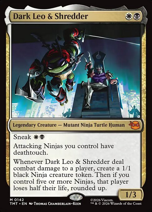 Dark Leo & Shredder (TMT) 142 - Near Mint