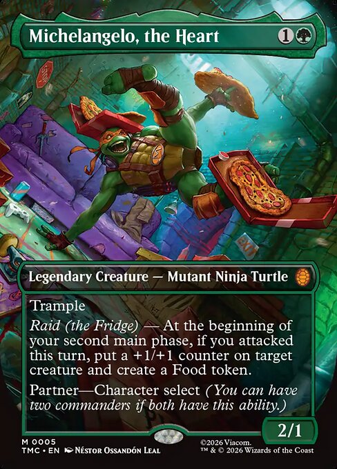Michelangelo, the Heart Foil (TMC) #5