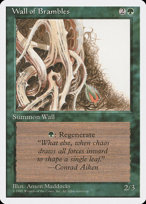 Wall of Brambles (4ED) 282 - Near Mint