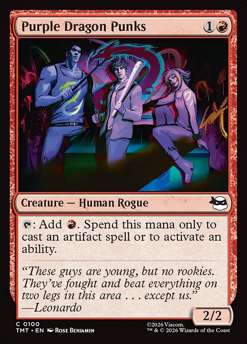 Purple Dragon Punks (TMT) 100 - Foil - Near Mint