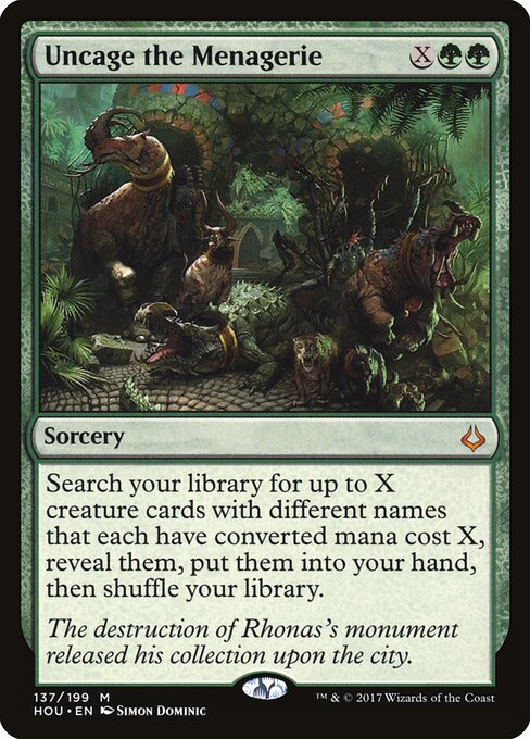 Uncage the Menagerie (HOU) 137 - Near Mint