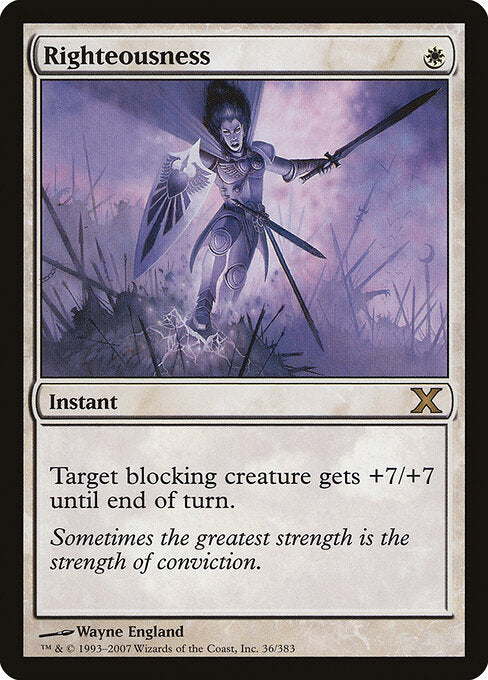 Righteousness (10E) 36 - Near Mint